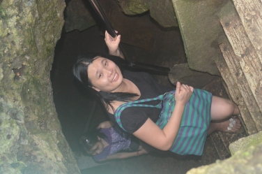 Stairs going inside the cave